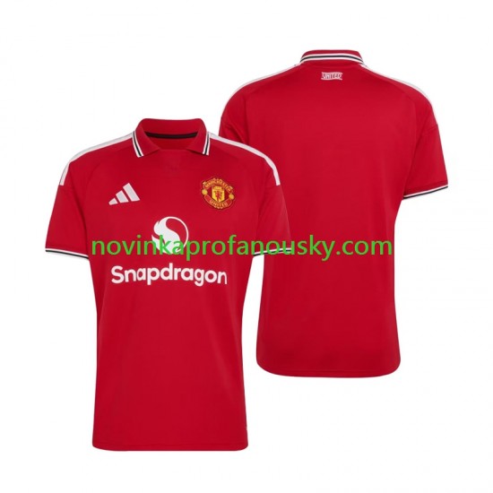 Manchester United Dres Domácí Fotbalové Dresy pro Muže 2026-2027 Krátký rukáv
