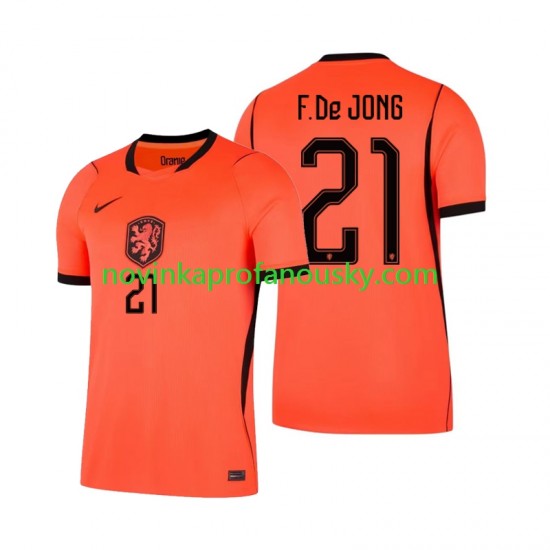 Nizozemsko Dres Frenkie de Jong 21 Domácí Fotbalové Dresy pro Muže MS ve fotbale 2026 Krátký rukáv