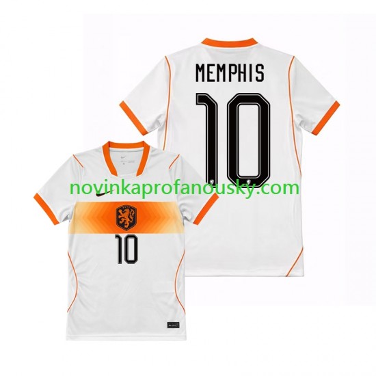 Nizozemsko Dres Memphis Depay 10 Venkovní Fotbalové Dresy pro Muže MS ve fotbale 2026 Krátký rukáv