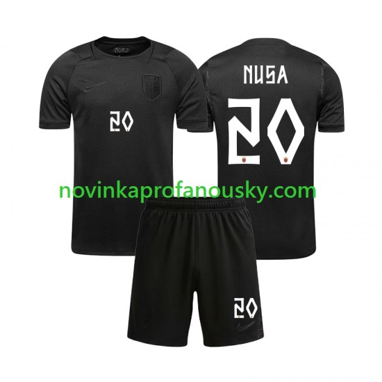 Norsko Dres Antonio NUSA 20 Venkovní Fotbalové Dresy pro Děti MS ve fotbale 2026 Krátký rukáv