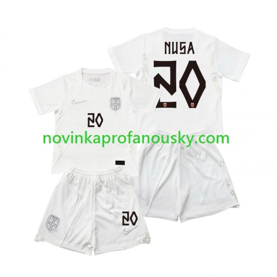 Norsko Dres Antonio NUSA 20 Alternativní Fotbalové Dresy pro Děti MS ve fotbale 2026 Krátký rukáv