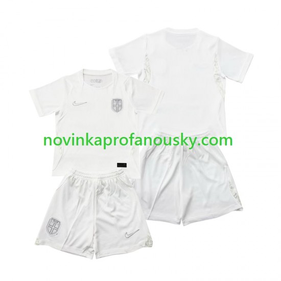 Norsko Dres Alternativní Fotbalové Dresy pro Děti MS ve fotbale 2026 Krátký rukáv