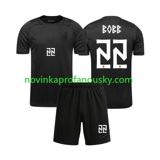Norsko Dres Oscar Bobb 22 Venkovní Fotbalové Dresy pro Děti MS ve fotbale 2026 Krátký rukáv
