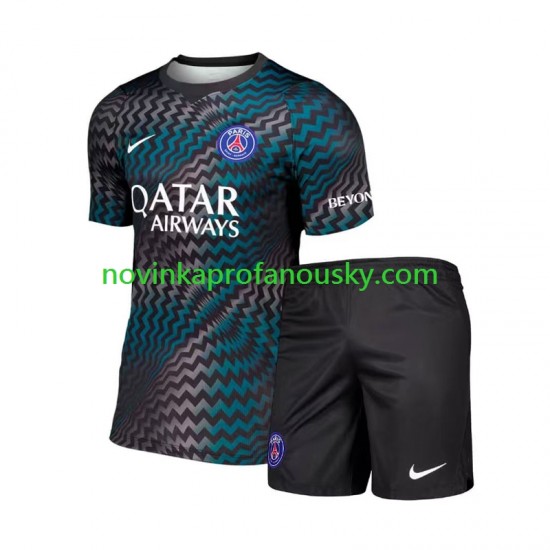 Paris Saint-Germain Dres Brankářské Domácí Fotbalové Dresy pro Děti 2026-2027 Krátký rukáv