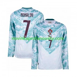 Portugalsko Dres Cristiano Ronaldo 7 Venkovní Fotbalové Dresy pro Muže MS ve fotbale 2026 Dlouhý rukáv