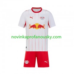 RB Leipzig Dres Domácí Fotbalové Dresy pro Děti 2026-2027 Krátký rukáv