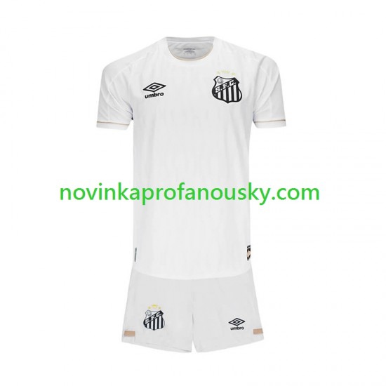 Santos FC Dres Domácí Fotbalové Dresy pro Děti 2026-2027 Krátký rukáv