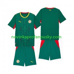 Senegal Dres Venkovní Fotbalové Dresy pro Děti 2026 2027 Krátký rukáv