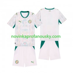 Senegal Dres Domácí Fotbalové Dresy pro Děti 2026 2027 Krátký rukáv