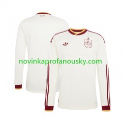 Španělsko Dres Venkovní Fotbalové Dresy pro Muže MS ve fotbale 2026 Dlouhý rukáv