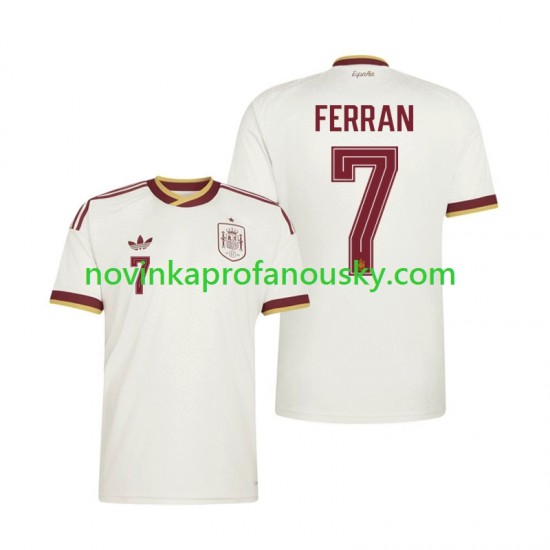 Španělsko Dres Ferran Torres 7 Venkovní Fotbalové Dresy pro Muže MS ve fotbale 2026 Krátký rukáv