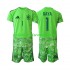 Španělsko Dres David Raya 1 6th Green color Brankářské pro Děti MS ve fotbale 2026 Krátký rukáv