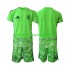 Španělsko Dres 6th Green color Brankářské pro Děti MS ve fotbale 2026 Krátký rukáv