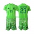 Španělsko Dres Unai Simon 23 6th Green color Brankářské pro Děti MS ve fotbale 2026 Krátký rukáv