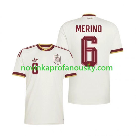 Španělsko Dres Mikel Merino 6 Venkovní Fotbalové Dresy pro Muže MS ve fotbale 2026 Krátký rukáv