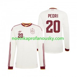 Španělsko Dres Pedri 20 Venkovní Fotbalové Dresy pro Muže MS ve fotbale 2026 Dlouhý rukáv
