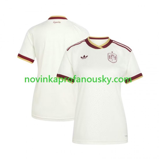 Španělsko Dres Venkovní Fotbalové Dresy pro Ženy MS ve fotbale 2026 Krátký rukáv