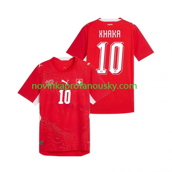 Švýcarsko Dres Granit Xhaka 10 Domácí Fotbalové Dresy pro Muže MS ve fotbale 2026 Krátký rukáv