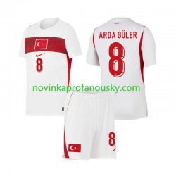 Turecko Dres Arda Guler 8 Venkovní Fotbalové Dresy pro Děti MS ve fotbale 2026 Krátký rukáv