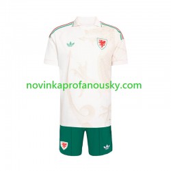 Wales Dres Venkovní Fotbalové Dresy pro Děti MS ve fotbale 2026 Krátký rukáv