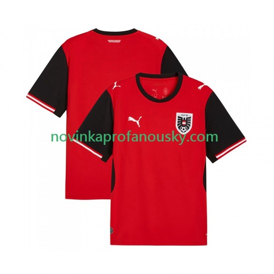 Rakousko Dres Domácí Fotbalové Dresy pro Muže MS ve fotbale 2026 Krátký rukáv