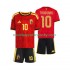 Belgie Dres Leandro Trossard 10 Domácí Fotbalové Dresy pro Děti MS ve fotbale 2026 Krátký rukáv