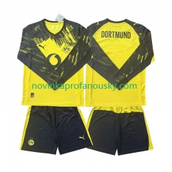 Borussia Dortmund Dres Domácí Fotbalové Dresy pro Děti 2025-2026 Dlouhý rukáv