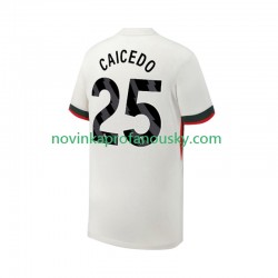 Chelsea Dres Moises Caicedo 25 Venkovní Fotbalové Dresy pro Muže 2025-2026 Krátký rukáv