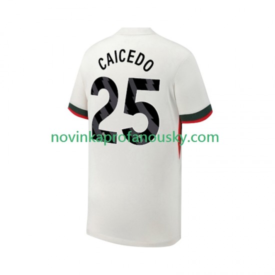 Chelsea Dres Moises Caicedo 25 Venkovní Fotbalové Dresy pro Muže 2025-2026 Krátký rukáv