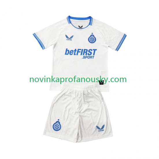 Club Brugge Dres Venkovní Fotbalové Dresy pro Děti 2025-2026 Krátký rukáv