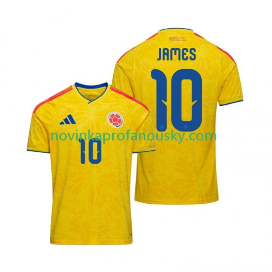Kolumbie Dres James Rodriguez 10 Domácí Fotbalové Dresy pro Muže MS ve fotbale 2026 Krátký rukáv