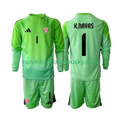 Kostarika Dres Keylor Navas 1 Brankářské Domácí Fotbalové Dresy pro Děti 2025 Dlouhý rukáv