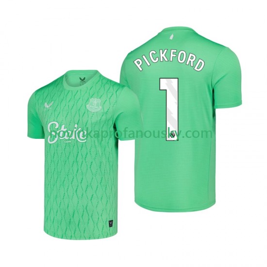 Everton Dres Pickford 1 Brankářské Domácí Fotbalové Dresy pro Muže 2025-2026 Krátký rukáv