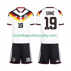 Německo Dres Leroy Sane 19 Domácí Fotbalové Dresy pro Děti MS ve fotbale 2026 Krátký rukáv