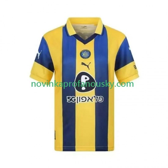 Dres Maccabi Tel Aviv Domácí Fotbalové Dresy pro Muže 2025-2026 Krátký rukáv