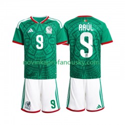 Mexiko Dres Raul Jimenez 9 Domácí Fotbalové Dresy pro Děti MS ve fotbale 2026 Krátký rukáv