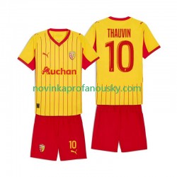 RC Lens Dres Florian Thauvin 10 Domácí Fotbalové Dresy pro Děti 2025-2026 Krátký rukáv