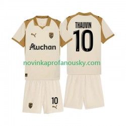 RC Lens Dres Florian Thauvin 10 Alternativní Fotbalové Dresy pro Děti 2025-2026 Krátký rukáv
