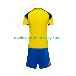 Švédsko Dres Domácí Fotbalové Dresy pro Děti 2026 Krátký rukáv