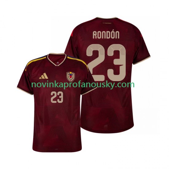 Venezuela Dres Salomon Rondon 23 Domácí Fotbalové Dresy pro Muže 2026 Krátký rukáv