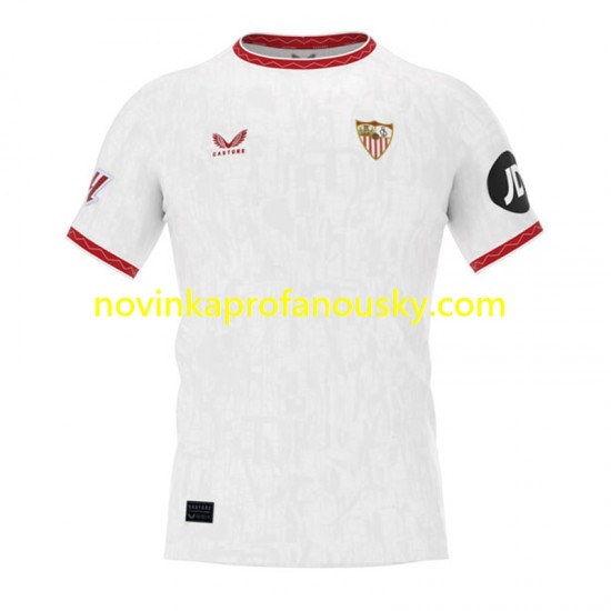 Sevilla FC Dres Domácí Fotbalové Dresy pro Muže 2024 Krátký rukáv