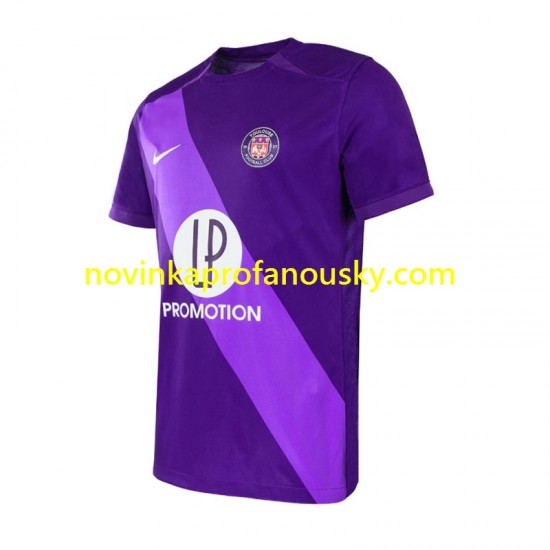 Toulouse FC Dres Domácí Fotbalové Dresy pro Muže 2024-2025 Krátký rukáv