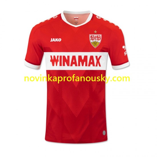 VfB Stuttgart Dres Venkovní Fotbalové Dresy pro Muže 2024-2025 Krátký rukáv