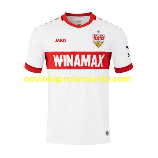 VfB Stuttgart Dres Domácí Fotbalové Dresy pro Muže 2024-2025 Krátký rukáv