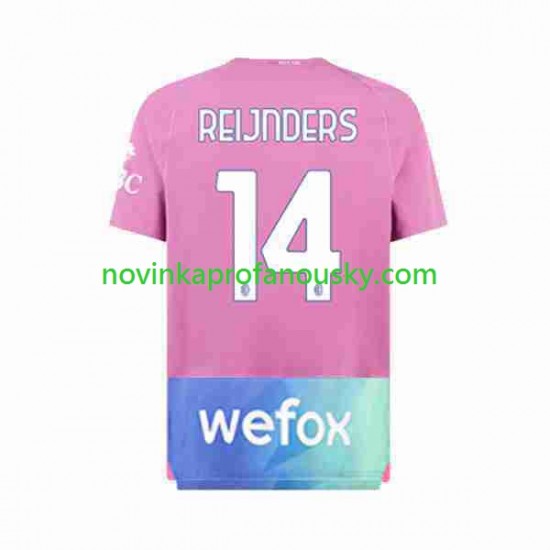 AC Milán Dres Tijjani Reijnders 14 Alternativní Fotbalové Dresy pro Muže 2023-2024 Krátký rukáv