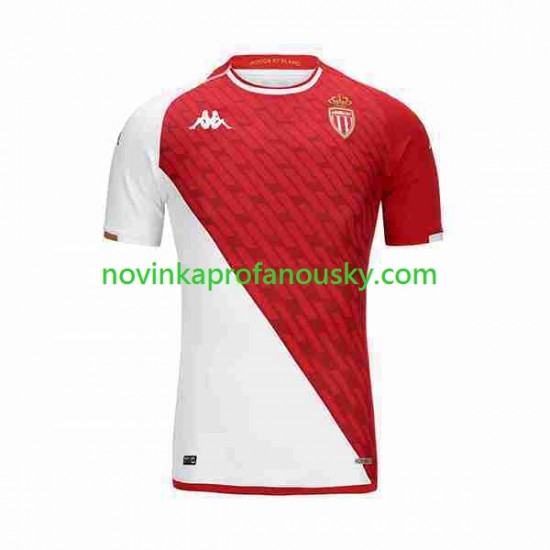 AS Monaco Dres Domácí Fotbalové Dresy pro Muže 2023-2024 Krátký rukáv