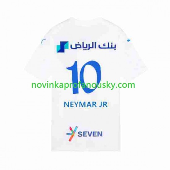 Dres Al Hilal Neymar JR 10 Venkovní Fotbalové Dresy pro Muže 2023-2024 Krátký rukáv