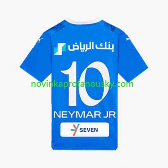 Dres Al Hilal Neymar JR 10 Domácí Fotbalové Dresy pro Muže 2023-2024 Krátký rukáv