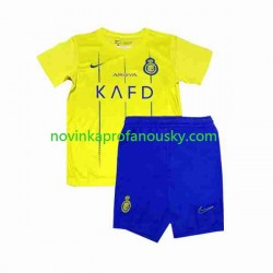 Dres Al-Nassr Ronaldo 7 Domácí Fotbalové Dresy pro Děti 2023-2024 Krátký rukáv