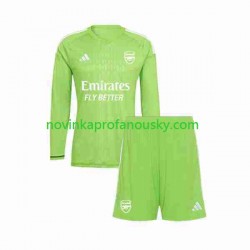 Arsenal Dres Brankářské Alternativní Fotbalové Dresy pro Děti 2023-2024 Dlouhý rukáv